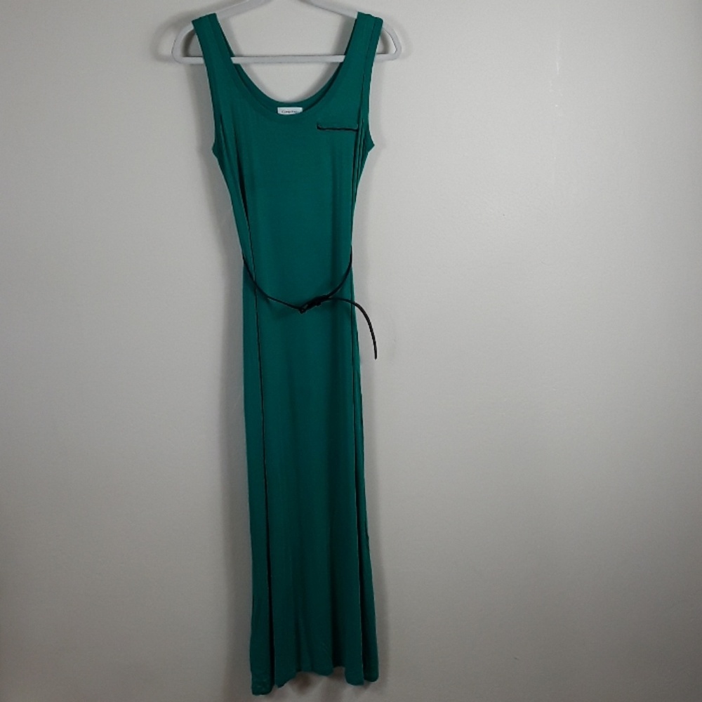CALVIN KLEIN  GREEN DRESS